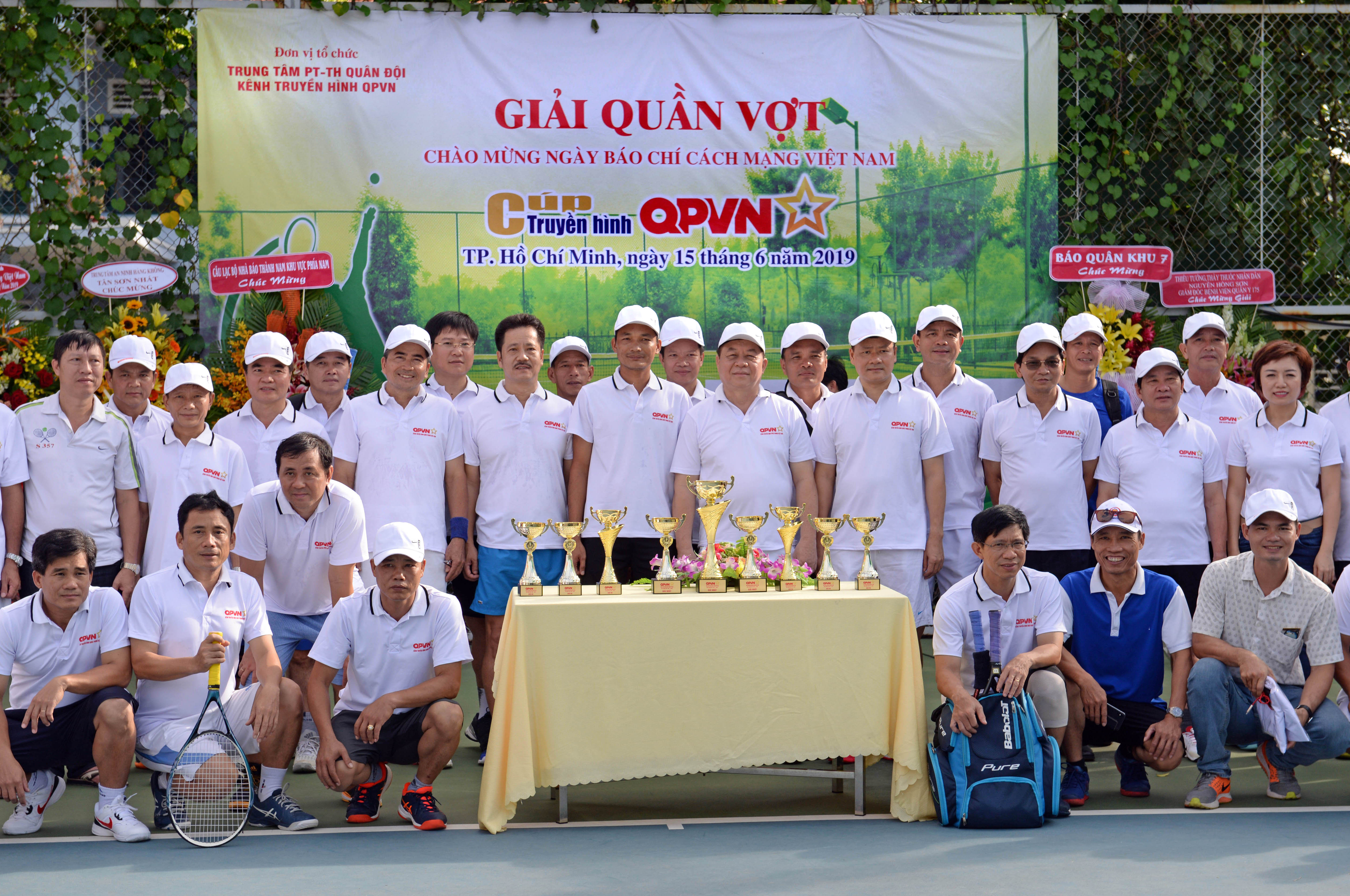 Bế mạc Giải Quần vợt Truyền hình Quốc phòng lần thứ nhất năm 2019